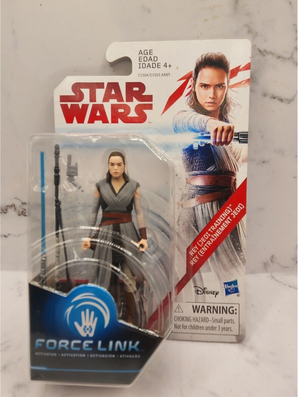 🔥2017 STAR WARS THE LAST JEDI - REY - JEDI TRAINING - NEW FORCE LINK BLACK🔥